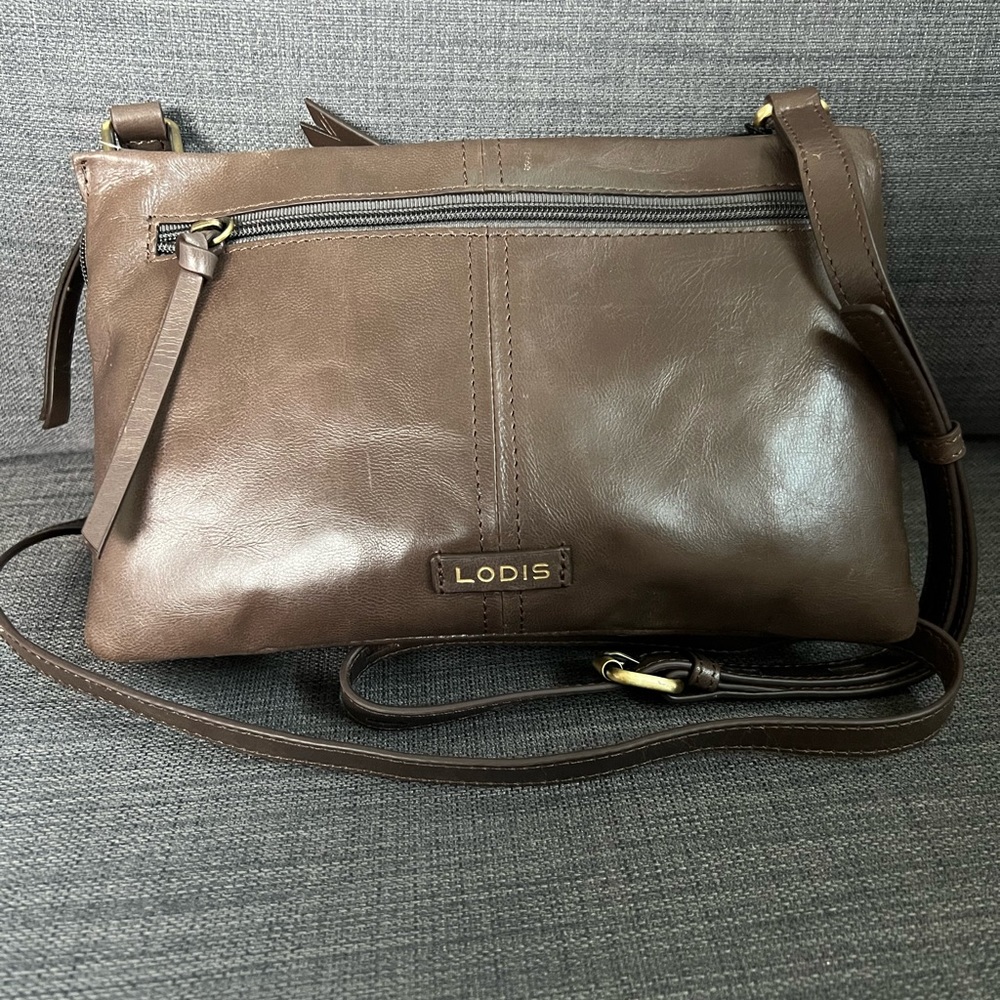 NWT LODIS KENDAL CROSSBODY BAG PURSE LEATHER - Picture 8 of 13